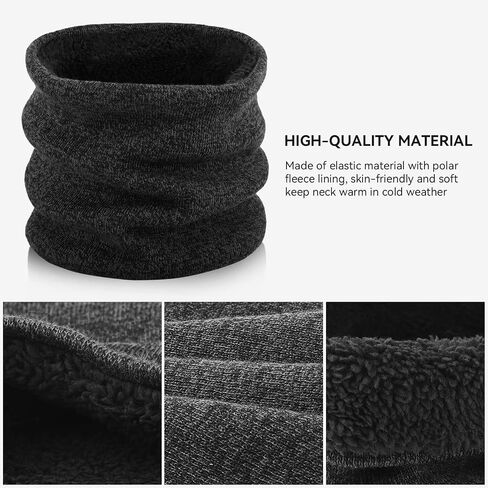 OZERO 3-Pieces Beanie Hat Scarf Gloves Set - Winter Knitted Set Touchscreen Gloves Slouchy Hat Neck Warmer Keep Warm in Saudi Arabia