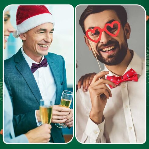 12 قطعة للرجال ربطة عنق عيد الميلاد ربطة عنق عيد الميلاد موضوع المهرجان ربطة عنق للرجال مع نمط شجرة الثلج لتزيين حفلات عيد الميلاد، متعددة الألوان، مقاس واحد, متعدد الألوان, One Size in Saudi Arabia