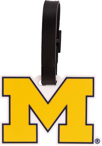 University of Michigan Luggage Tag Wolverines UM U of M Tags Bag (PVC Luggage Tag - Design A) in Saudi Arabia