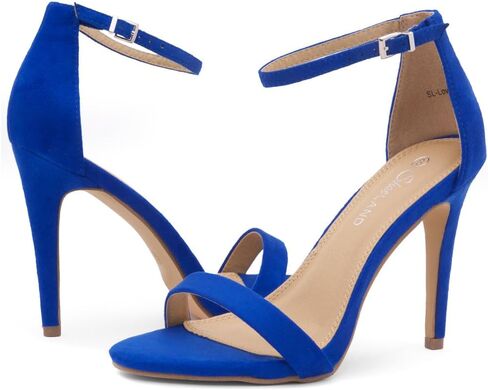 Shoe Land Women’s High Heels – Open Toe Stiletto Heels with Adjustable Ankle Strap | Dressy Sexy Strappy Heeled Sandals for Wedding, Prom, Party & Evening Wear in Saudi Arabia
