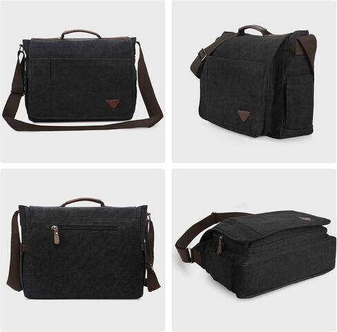 حقيبة كمبيوتر محمول مقاس 17 بوصة، حقيبة رسول للرجال، حقيبة كمبيوتر للسفر كاجوال من القماش الكتاني، حقيبة كتف للرجال، حقائب كروس للرجال، حقيبة كمبيوتر محمول للمدرسة in Kuwait