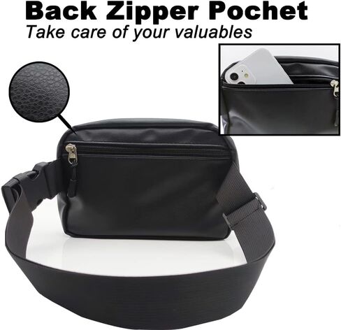 حقيبة خصر صغيرة من الصوف للجنسين مع حزام قابل للتعديل، حقيبة حزام شيربا، حقيبة خصر صغيرة للنساء، حقائب فاني باك دوبس كروس بودي ليمون للنساء والرجال - حقيبة حزام في كل مكان (صوف أسود) in Kuwait