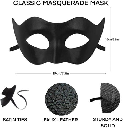 ARK Survivor Men's Masquerade Mask for Mardi Gras Masquerade Gala Halloween Dress-Up Formal Costume Party in Kuwait