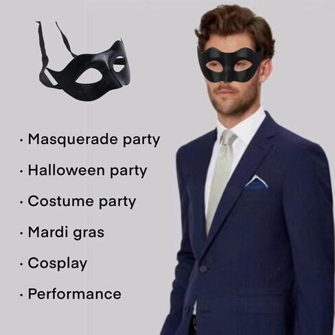 ARK Survivor Men's Masquerade Mask for Mardi Gras Masquerade Gala Halloween Dress-Up Formal Costume Party in Kuwait