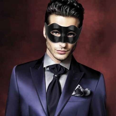 ARK Survivor Men's Masquerade Mask for Mardi Gras Masquerade Gala Halloween Dress-Up Formal Costume Party in Kuwait
