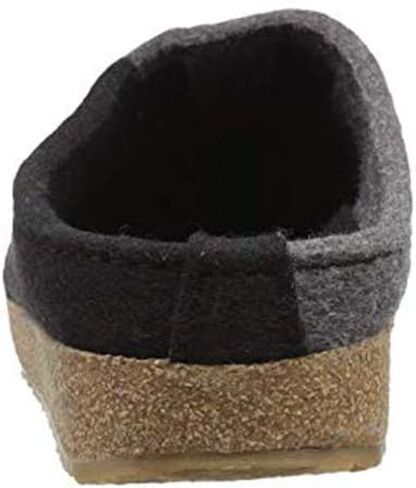HAFLINGER Women's Magic Clogs-and-Mules-Shoes, Black/Grey, 12 in Saudi Arabia