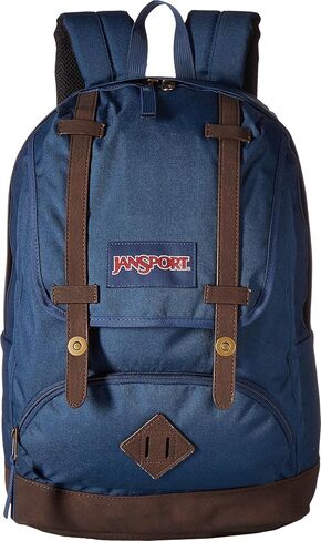 حقيبة ظهر للكمبيوتر المحمول JanSport Cortlandt، باللون الأزرق الداكن، حقيبة كمبيوتر محمول على الكتف من الجلد الصناعي مقاس 15 بوصة مع حجرة كبيرة وأشرطة مبطنة وحقيبة ظهر للرجال والنساء in Saudi Arabia