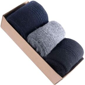 3 Pack Wool Thick Socks For Men Warm & Comfortable & Thermal Cozy Winter Sock