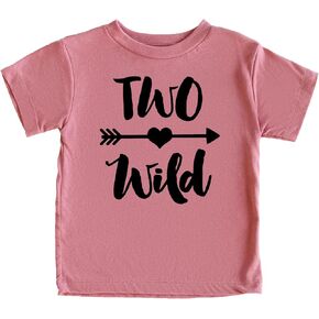 Olive Loves Apple Two Wild 2nd Birthday Girls Shirt for Toddler Girls Second Birthday Outfit in Kuwait
