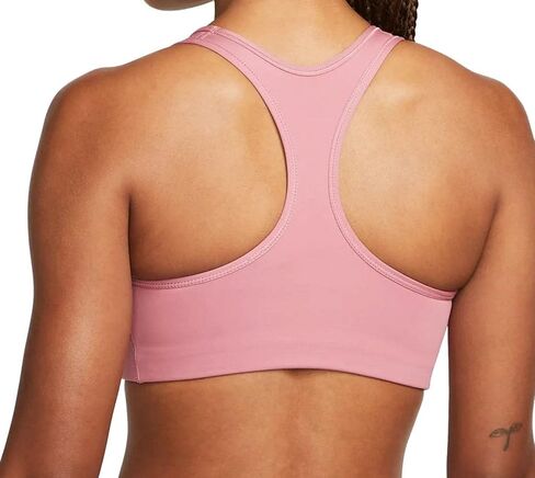 Nike Womens Swoosh Medium-Support Padded Sports Bra, Desert Berry/White, Small in Saudi Arabia