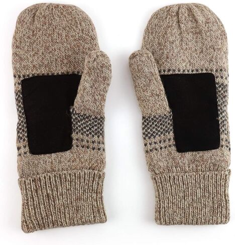 Armycrew Men's Ragg Wool Snowflake Design Winter Glove Mitten in Saudi Arabia