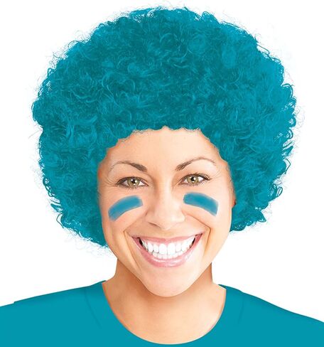 Vibrant Black Curly Party Wig Costume - 1 Count - Premium Synthetic Fiber & Non-Itchy - Perfect For Halloween, Cosplay, & Festivals - One Size Fits All in Saudi Arabia