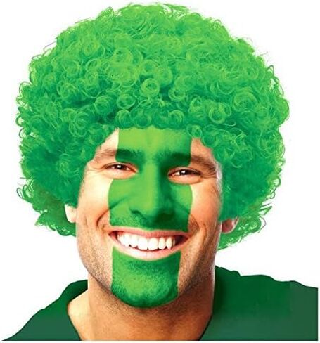 Vibrant Black Curly Party Wig Costume - 1 Count - Premium Synthetic Fiber & Non-Itchy - Perfect For Halloween, Cosplay, & Festivals - One Size Fits All in Saudi Arabia
