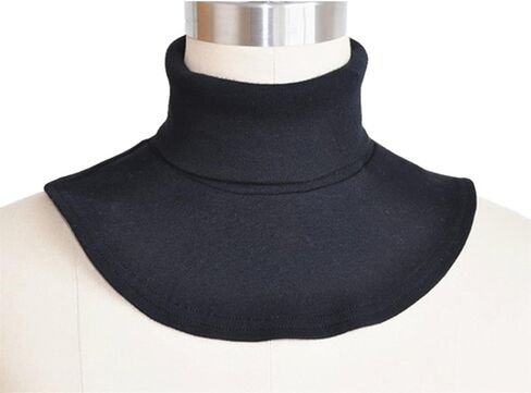 3Pcs Womens False Fake Turtleneck Dickey Mock Collar Dickey Half Top Collar Shirts,Black White Gray in Saudi Arabia