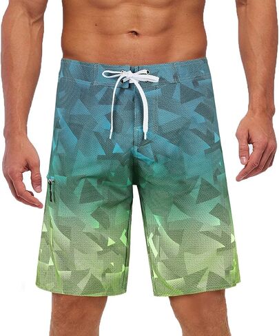 Yaluntalun Men's Swim Trunks Long Quick Dry Beach Board Shorts with Mesh Lining Beachwear in Saudi Arabia