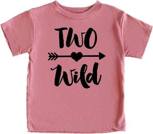 Olive Loves Apple Two Wild 2nd Birthday Girls Shirt for Toddler Girls Second Birthday Outfit in Kuwait
