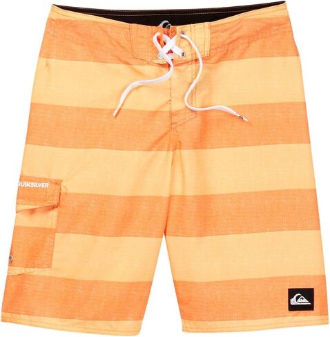 Quiksilver Big Boys Stripe Boardshort (30, Shocking Orange) in Saudi Arabia