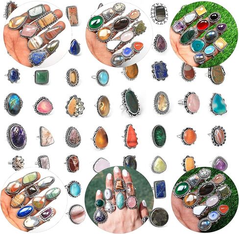 10 PCs Vintage Punk Rings Set Boho Joint Knuckle Ring Statement Finger Rings Retro Jewellery Gift for Girls Women in Kuwait