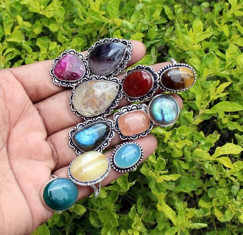 10 PCs Vintage Punk Rings Set Boho Joint Knuckle Ring Statement Finger Rings Retro Jewellery Gift for Girls Women in Kuwait