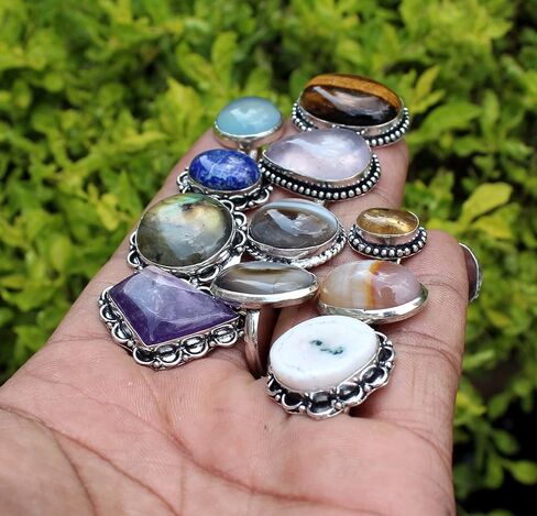 10 PCs Vintage Punk Rings Set Boho Joint Knuckle Ring Statement Finger Rings Retro Jewellery Gift for Girls Women in Kuwait