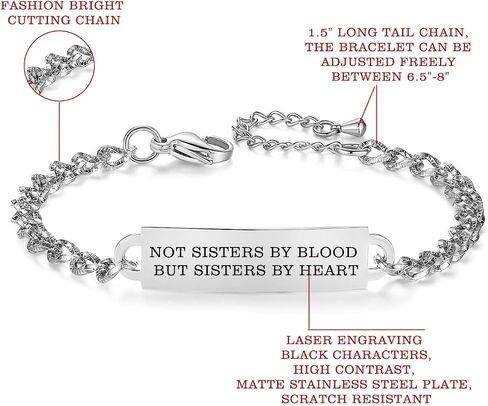 AOAMID Bible Verse Bracelet-Stainless Steel Faith Christian Bracelet for Women, Mantra Quotes Christian Gifts for Her in Saudi Arabia