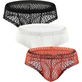 ملابس داخلية مريحة للرجال من Uneihoiz مصنوعة من الدانتيل منخفضة الارتفاع ومطاطة in Kuwait