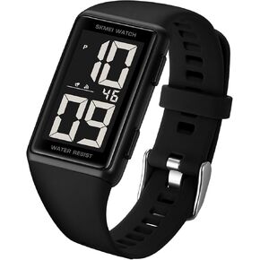 Gosasa Square Men's and Women's Leisure Sports Digital Watch Suitable for Students and Teenagers Multifunctional Sports Watch Digital Dial Waterproof LED Watch Fashion Minimalist Design in Kuwait