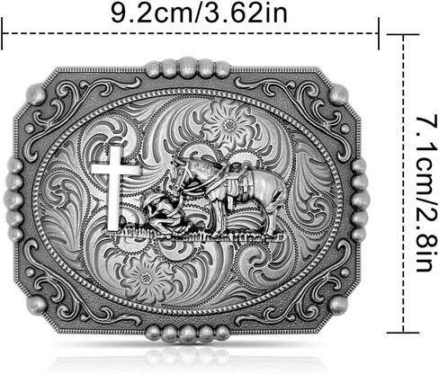 ابزيم حزام للرجال بتصميم رعاة البقر الغربي - ابزيم حزام لا تدخل اون مي للنساء والرجال حزام كاوبوي مشبك حزام راعية البقر in Kuwait