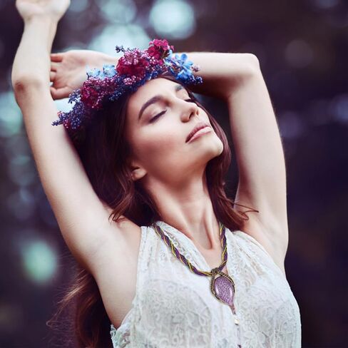 Sumotia 4 Pieces Bohemian Necklaces for Women Vintage Jewelry Necklace Drop-shaped Pendent Collar Necklace for Birthday/Anniversary/Wedding/Xmas Jewelry Gifts in Kuwait