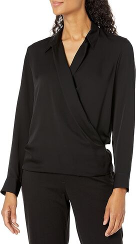 Theory Women's Ls Wrap Blouse in Saudi Arabia