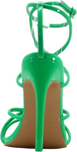 كعب عالي من Cape Robbin ADA Nude Super Strappy مدبب ومفتوح عند أصابع القدم وحزام الكاحل in Saudi Arabia