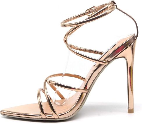 Cape Robbin Women's Strappy Pointy Open Toe Ankle Strap Stiletto Sandal-Ada in Saudi Arabia