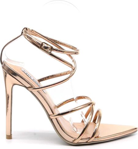 Cape Robbin Women's Strappy Pointy Open Toe Ankle Strap Stiletto Sandal-Ada in Saudi Arabia