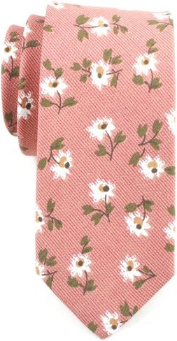 ربطات عنق Kihatwin المبتكرة ربطات عنق رفيعة للرجال من القطن الكتاني بتصميم زهور ربطات عنق زفاف لرفقاء العريس in Kuwait