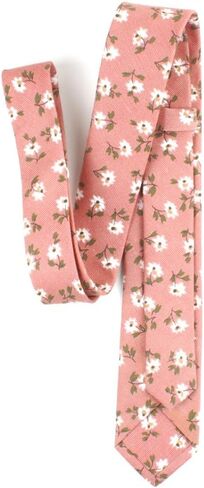 ربطات عنق Kihatwin المبتكرة ربطات عنق رفيعة للرجال من القطن الكتاني بتصميم زهور ربطات عنق زفاف لرفقاء العريس in Kuwait