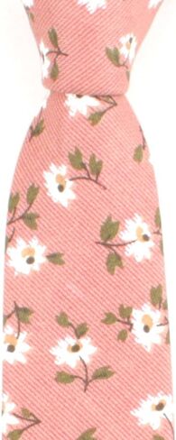 ربطات عنق Kihatwin المبتكرة ربطات عنق رفيعة للرجال من القطن الكتاني بتصميم زهور ربطات عنق زفاف لرفقاء العريس in Kuwait