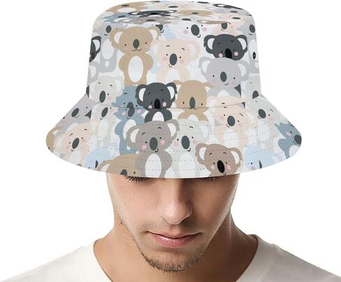 قبعة دلو حيوانات لطيفة، قبعة صياد صيفية للحيوانات للنساء والرجال، قبعة شمس للشاطئ قابلة للحزم للجنسين لقضاء العطلات والسفر في الهواء الطلق in Kuwait
