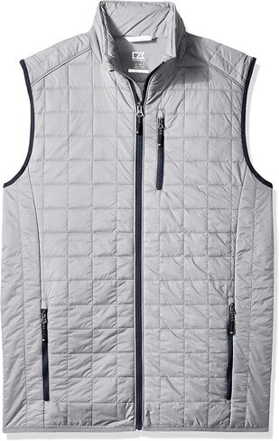 Cutter & Buck mens Weather Resistant Primaloft Alternative Rainier Down Vest in Saudi Arabia