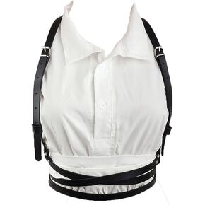HeiBai Xiong Goth Harness Fashion Leather Body Chain Harness for Women and Girls