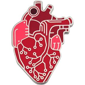 Pinsanity Digital Circuit Board Heart Enamel Lapel Pin in Saudi Arabia