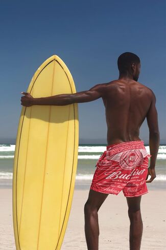 nrseag Mens Swim Trunks Quick Dry 3D Printed Drawstring Swimming Pants Elastic Waist Beach Board Shorts with Mesh Lining in Saudi Arabia