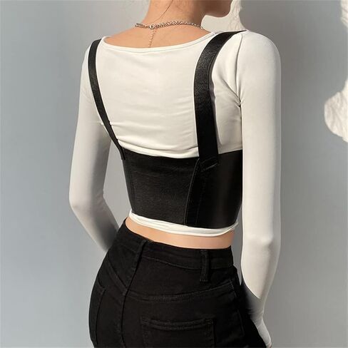 HeiBai Xiong Goth Harness Fashion Leather Body Chain Harness for Women and Girls in Saudi Arabia