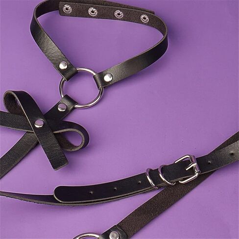 HeiBai Xiong Goth Harness Fashion Leather Body Chain Harness for Women and Girls in Saudi Arabia