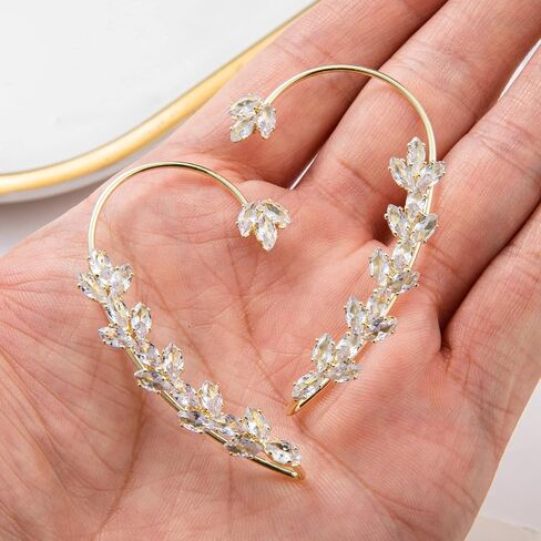 مجموعة أقراط مشبكية من LOREMOW مكونة من زوجين من أقراط الأذن للنساء بمشبك على أقراط غير مثقوبة على شكل زهرة القمر ونجمة القمر in Kuwait