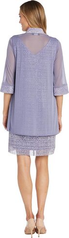 R&M Richards Women's 2pcs Metallic Jacket Dress in Saudi Arabia