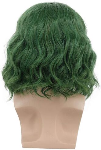 باروكة شعر مستعار قصير مجعد للرجال من VGbeaty للبالغين باللون الأخضر للهالوين زي الرسوم المتحركة in Kuwait