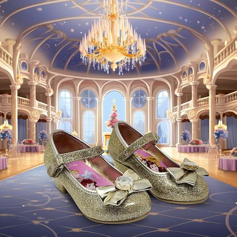 Disney Princess Gold Girl's Heel Dress Shoe (Toddler/Little Kid) in Kuwait