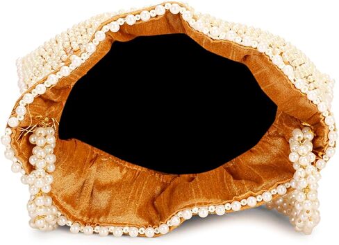 حقيبة هندي عرقية كلاتش حرير بوتلي باتوا مع هدية خرز للنساء in Kuwait