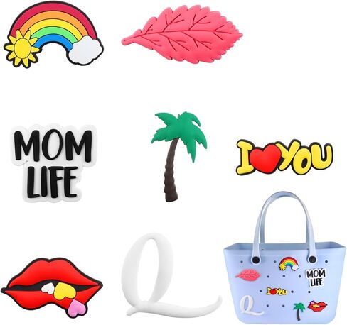 7 قطع من التعليقات من هويديت لشنط توتس الشاطئ، دلايات شاطئية لشنط بوج وشنط بوج، دلايات من المطاط in Kuwait