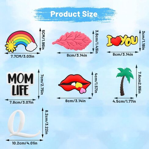 7 قطع من التعليقات من هويديت لشنط توتس الشاطئ، دلايات شاطئية لشنط بوج وشنط بوج، دلايات من المطاط in Kuwait